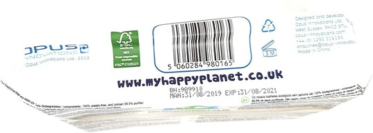 My Happy Planet 100% Biodegradable Plastic-free Eco Wipes image number 3